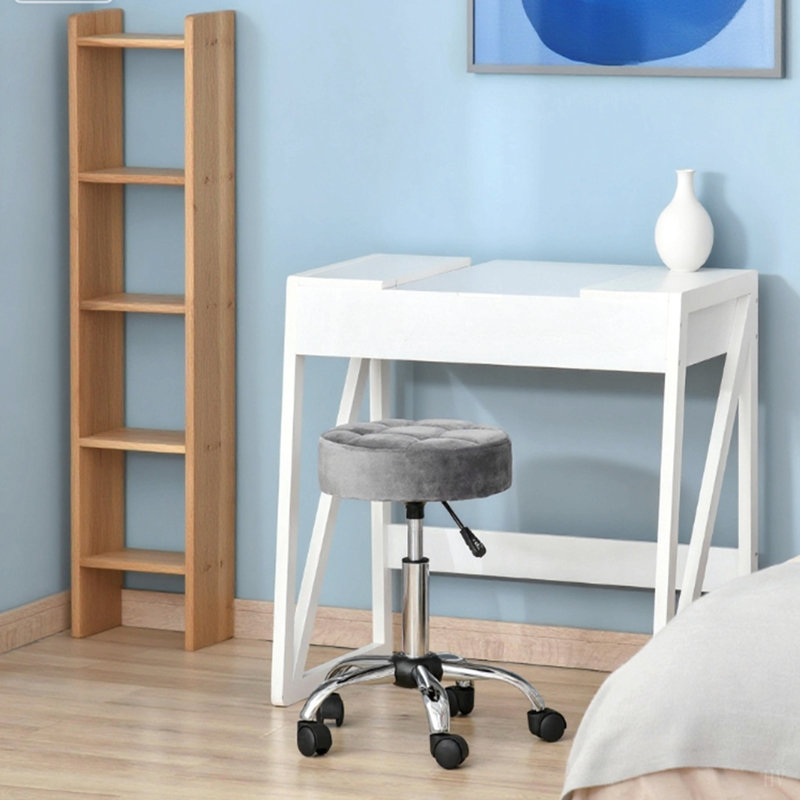 Tabouret de bureau rond à hauteur ajustable, chaise de coiffeuse