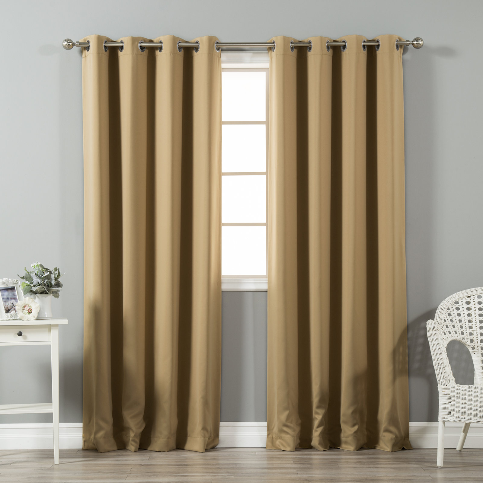 Schaeffer Blackout Thermal Curtain Panel Set, Lilac, 52" W x 84" L