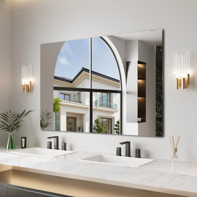 Miroir en verre trempé sans cadre
