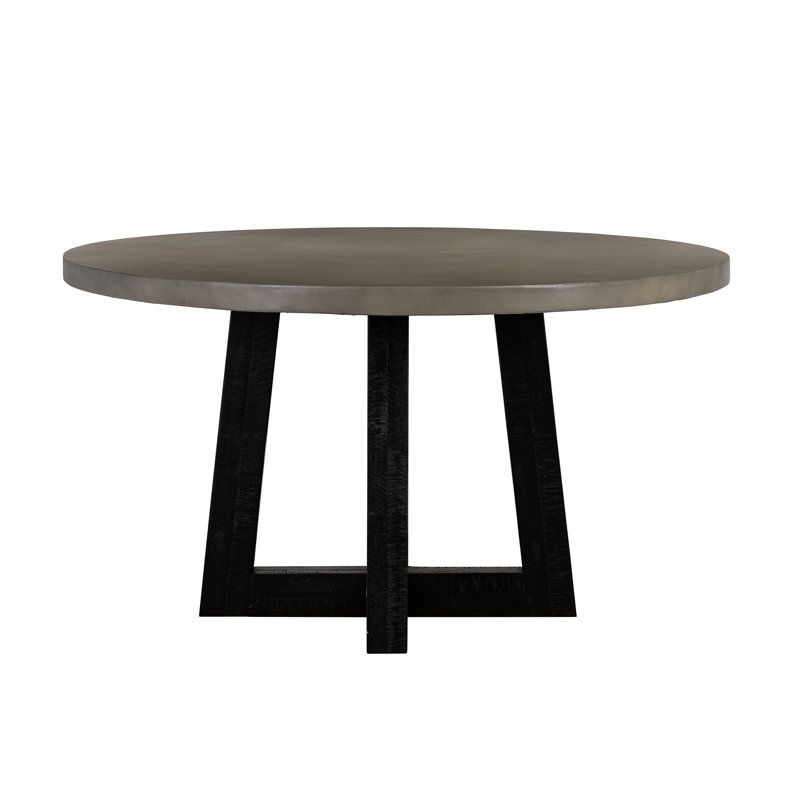 Braem Round Solid Wood Top Dining Table