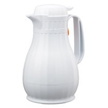 Nicollet Series, Vacuum Insulated Carafe, Stainless Vacuum, 1 liter, Flip  Top, Italian Leather