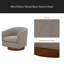 Chaise pivotante en tissu Mist-1075931372