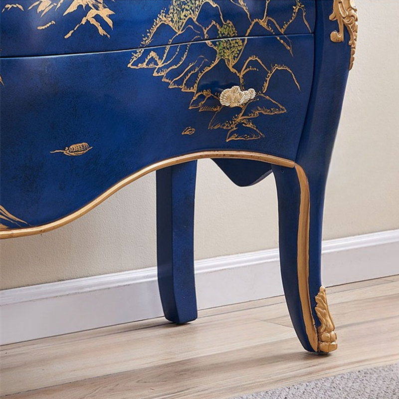 Hand-Painted 3-Drawer Entryway Accent Chest