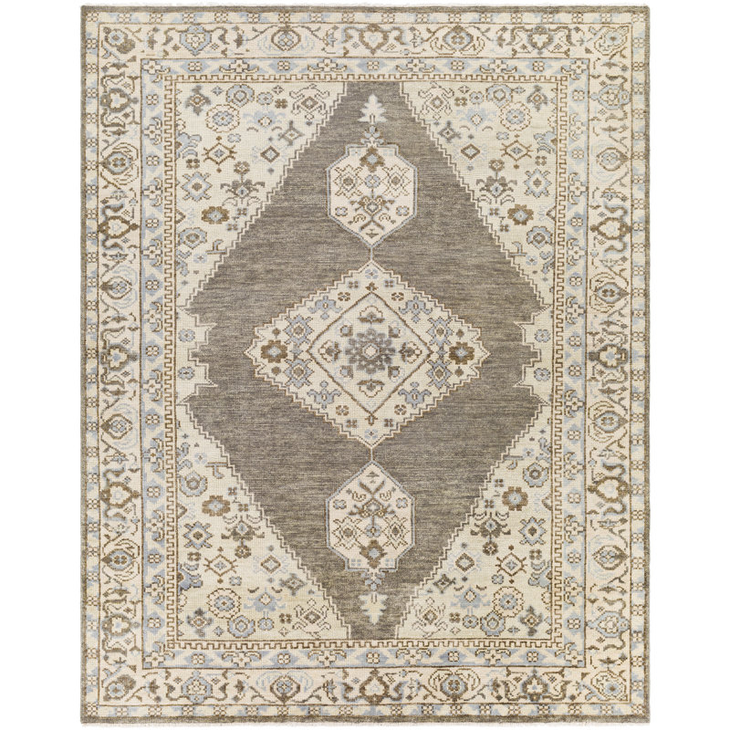 Wool Oriental Indoor Rug, Rectangle 8'10" x 12'