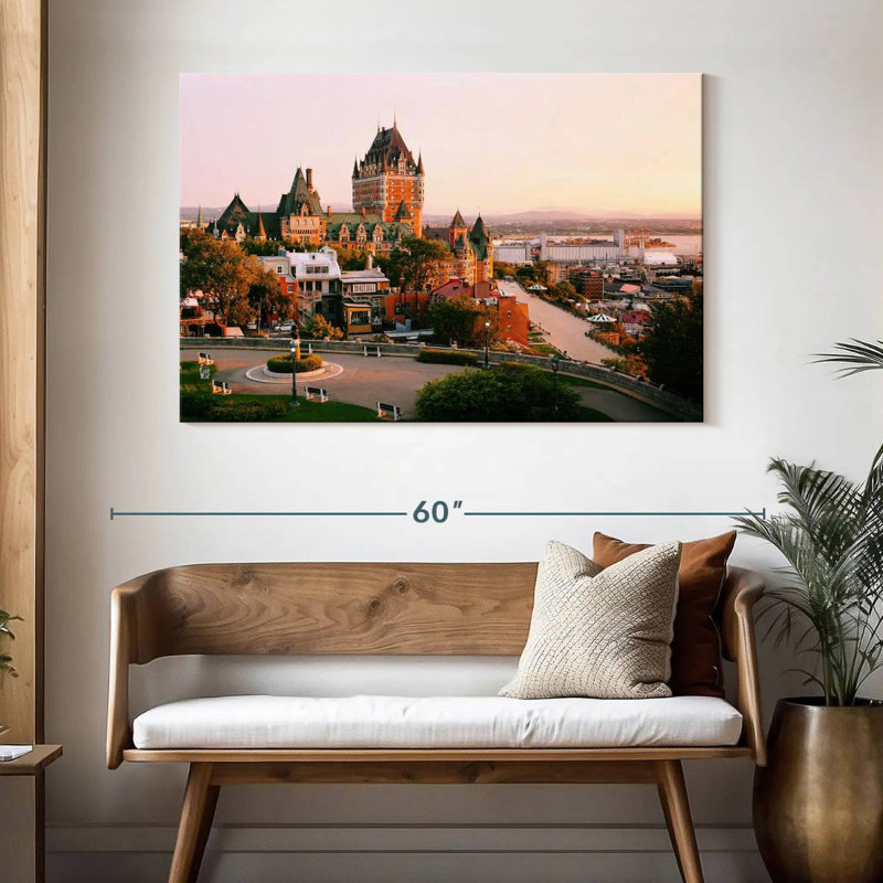 Lilie Québec Château Frontenac, H 32 po x l 48 po