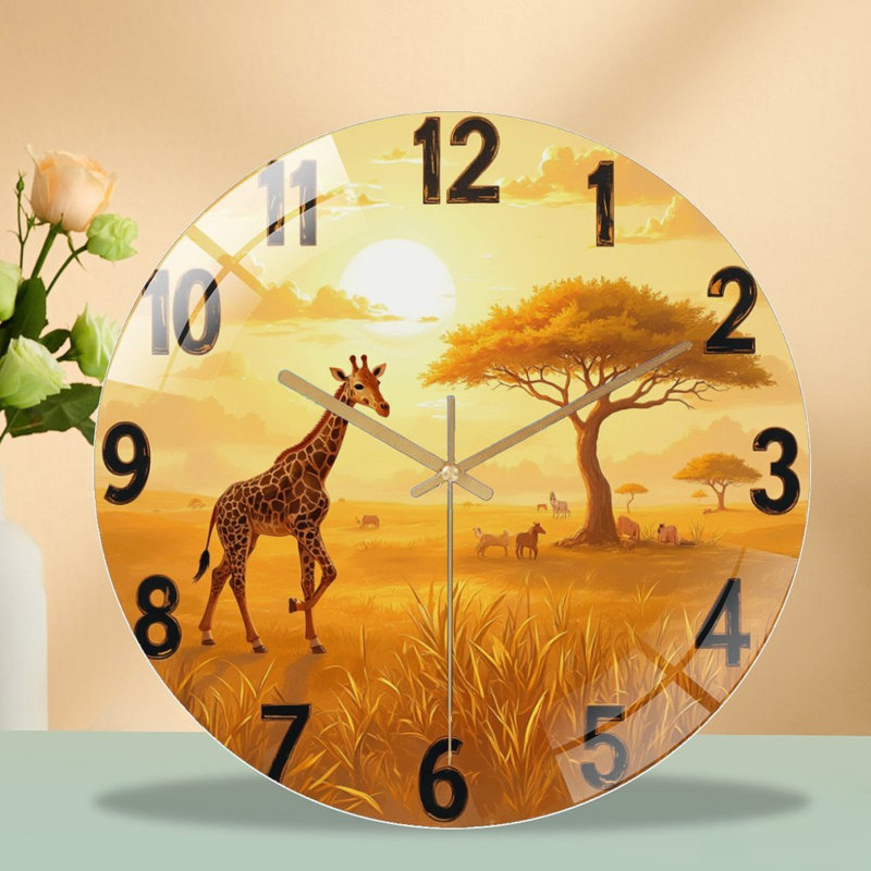 Horloge murale Girafe