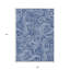 Tapis intérieur / extérieur lavable à motif cachemire bleu marine et denim 9 pi x 12 pi HomeRoots