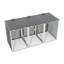 La remise à poubelle permet de ranger 3 poubelles avec tige de support pneumatique, avec portes verrouillables et chaîne de couvercle imperméable, pour patio, jardin, cour arrière, gris-123375741