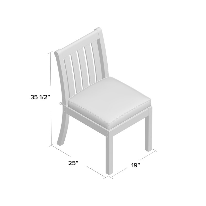 Chaise de patio avec coussin Anbritt, Marine