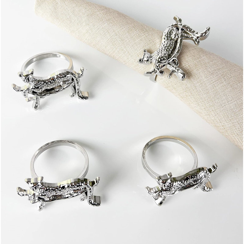 Metal Napkin Ring, Silver