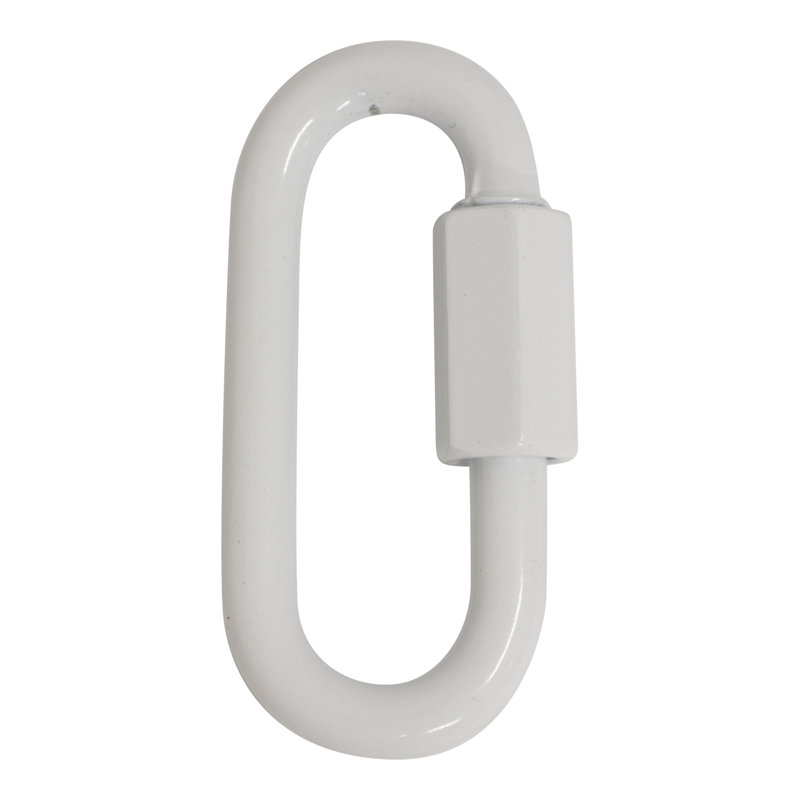 Verrouillage à vis fileté (2 pièces), Blanc, H 2,56 po x l 1,22 po x P 0,28 po