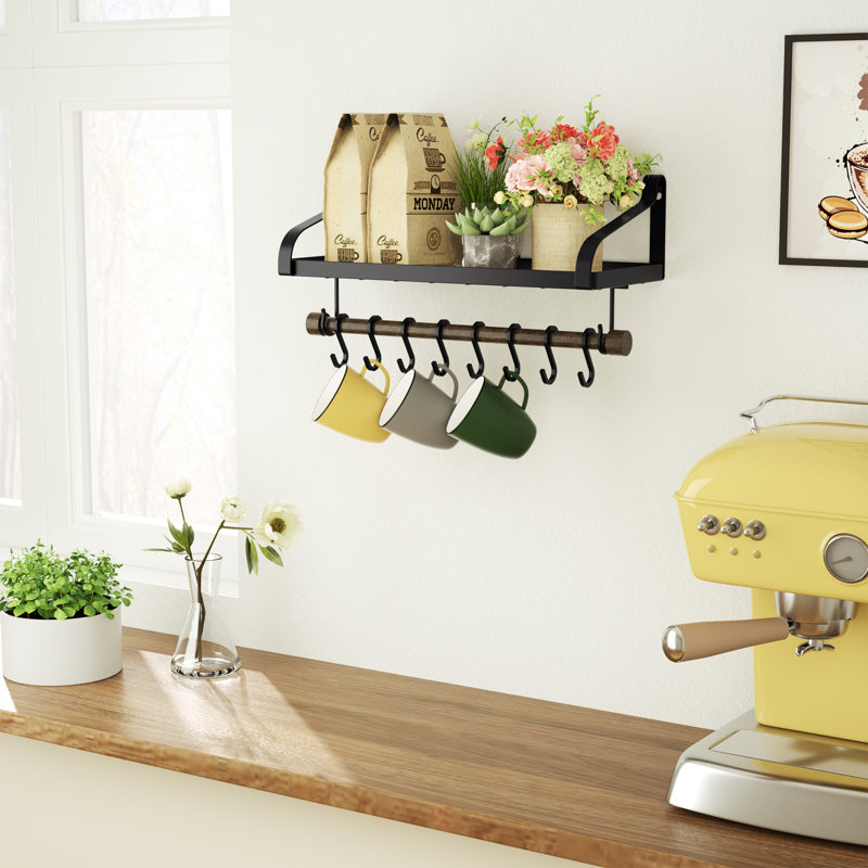 Metal Rectangle Wall Mounted Pot Rack