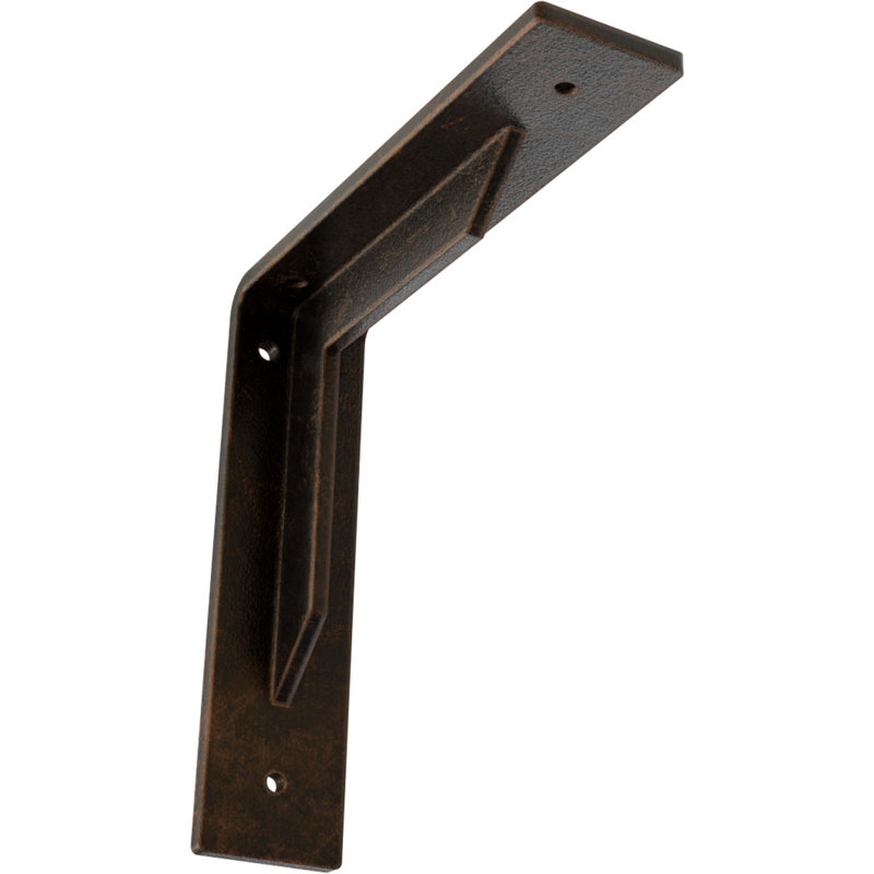Support en acier antidérapant l 2 po x P 8 po x H 8 po Stockport, H 8 po x l 2 po x P 8 po, Bronze vieilli