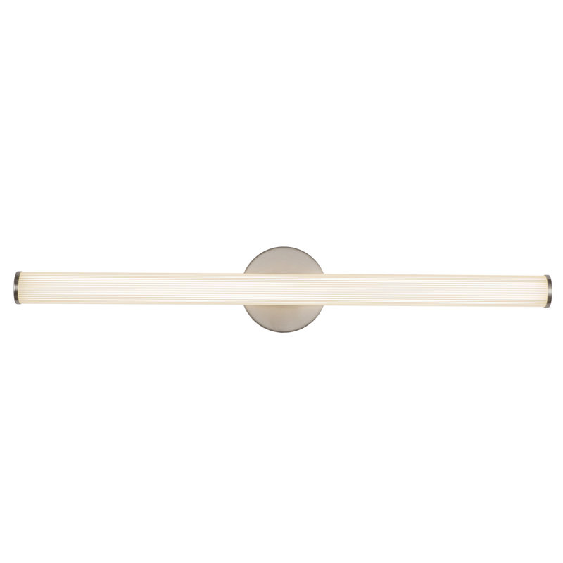 Vire 30-in Black dimmable LED Wall Sconce, Nickel