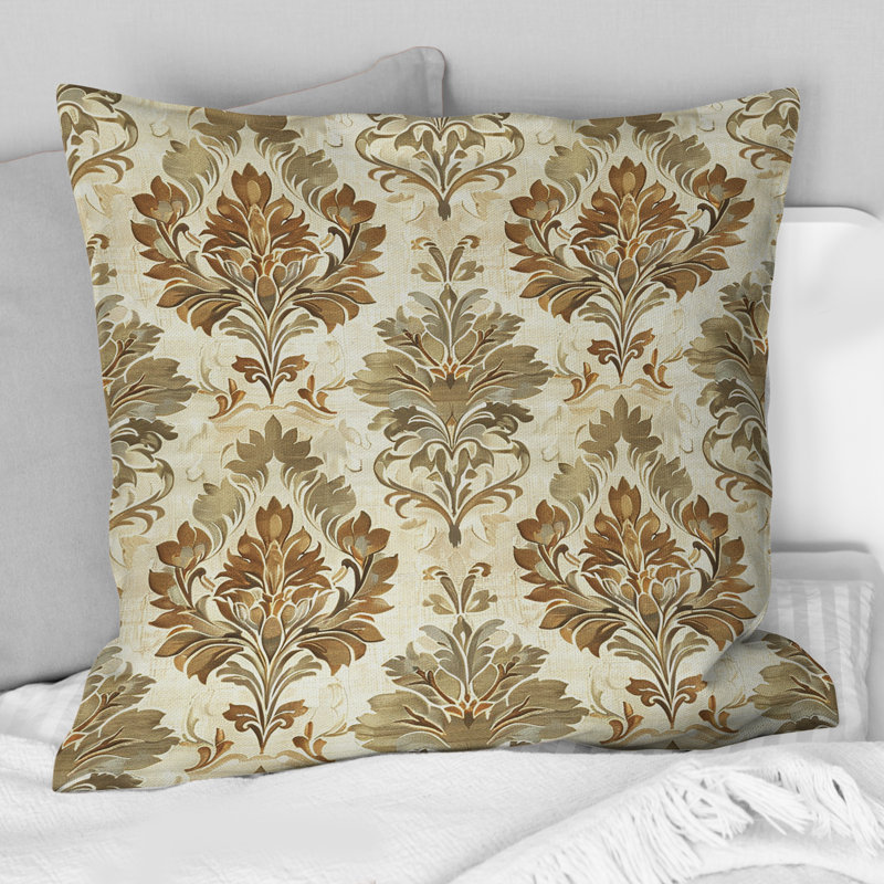 Brun rustique, charme élégant et rustique - Coussin Country, H 16 po x l 16 po, Carrée