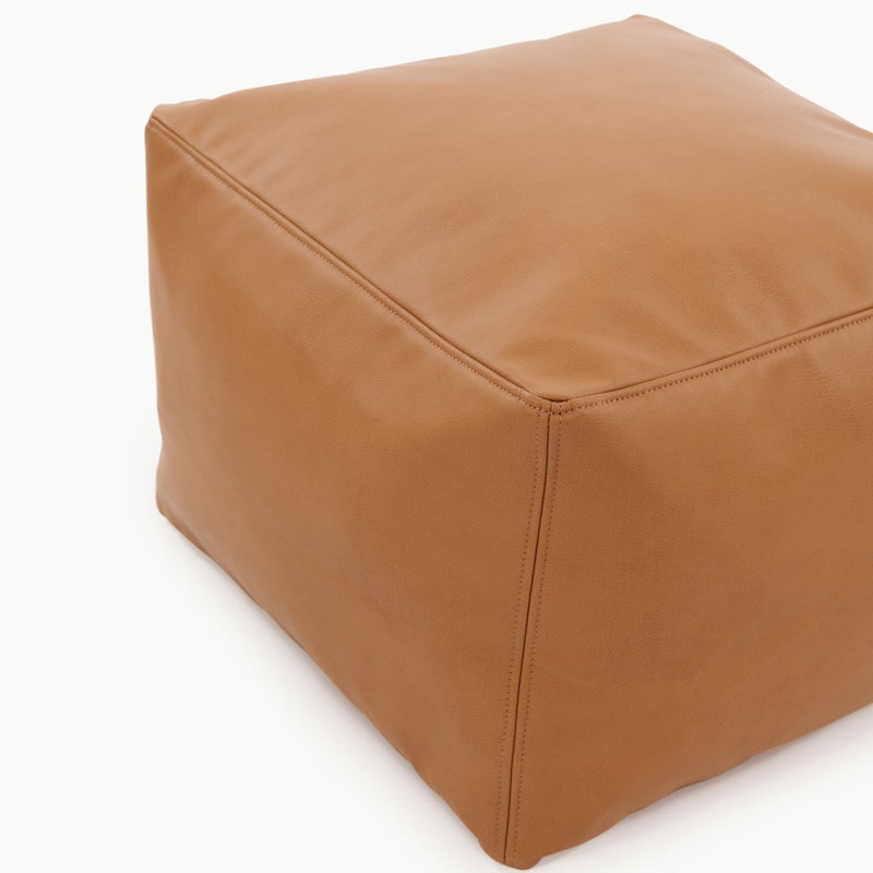 Square Pouf, Camel 