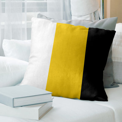 Leather/Suede Reversible Throw Pillow