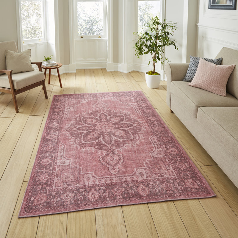 Vintage Look Digitally Printed Area Rug, Rectangle 122 x 170 cm