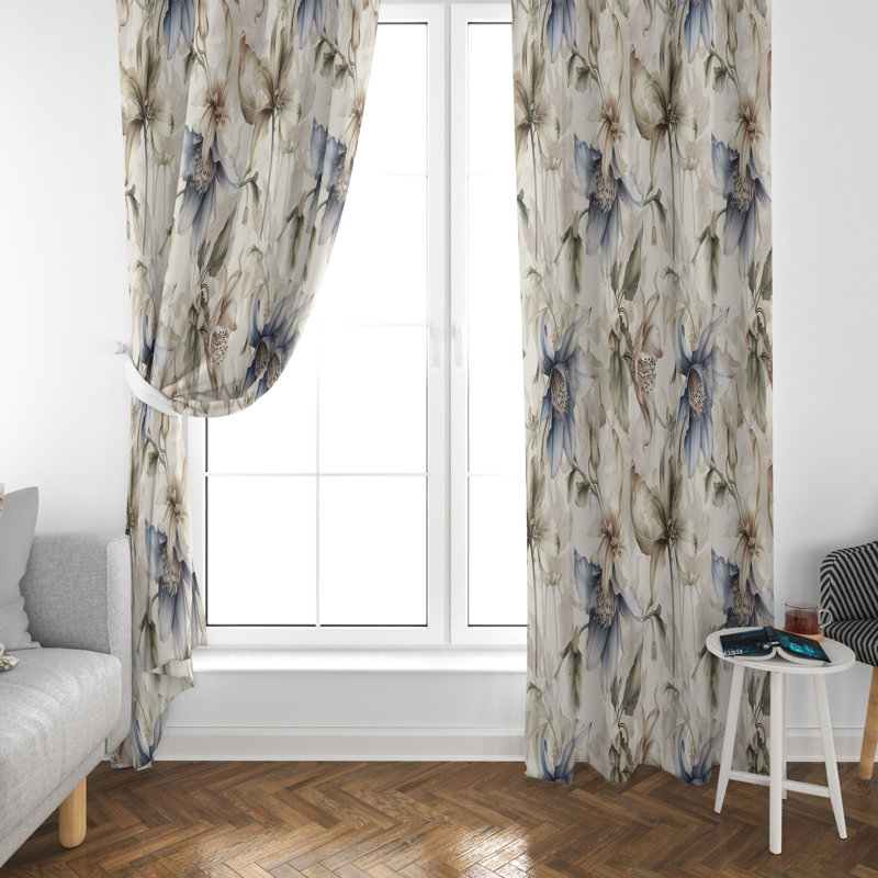 Bediha Room Darkening Curtain Pair, 40" W x 52" L