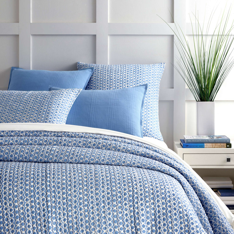 Tyler Quilt, Full/Queen Quilt, French Blue