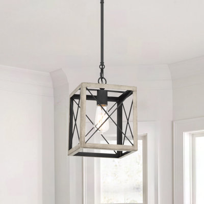 Luminaire suspendu carré / rectangulaire à 1 lumière pour îlot de cuisine