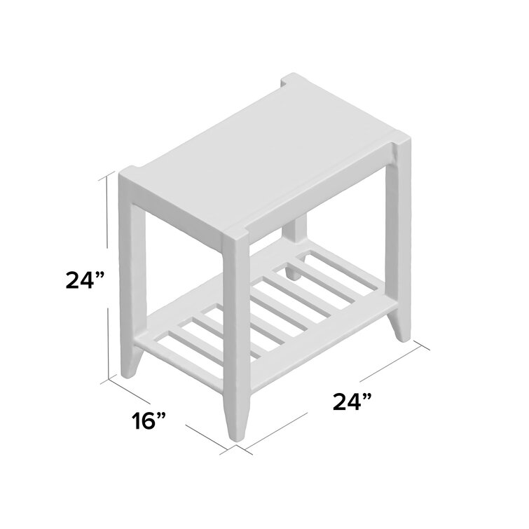 Athena Solid Wood End Table  Living room end tables, Living room side table,  Wood end tables