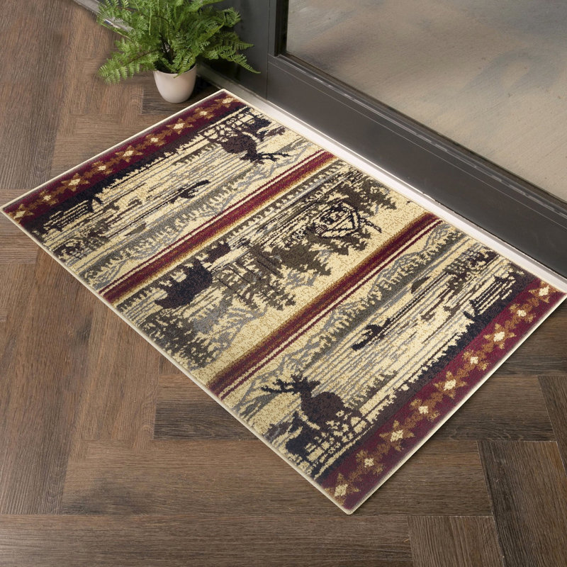 Stain- Polypropylene Area Rug, 2.7' X 7.3', For Dining Rooms Runner Rug Hallway, 2'7" 7'3", Cream, Runner 2'7" x 7'3"