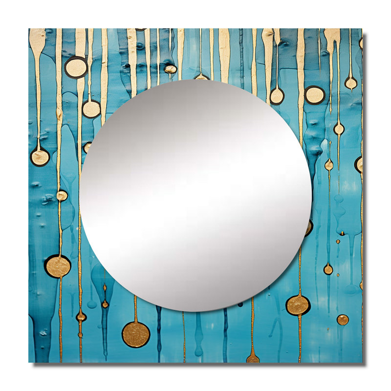 Dolence - Abstract Rainy Blue Collage IV, 36 po x 36 po
