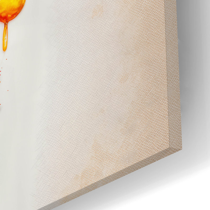 «Giraffe Paint Splash» par Rey Klimt, art mural en verre acrylique, H 12 po x l 24 po