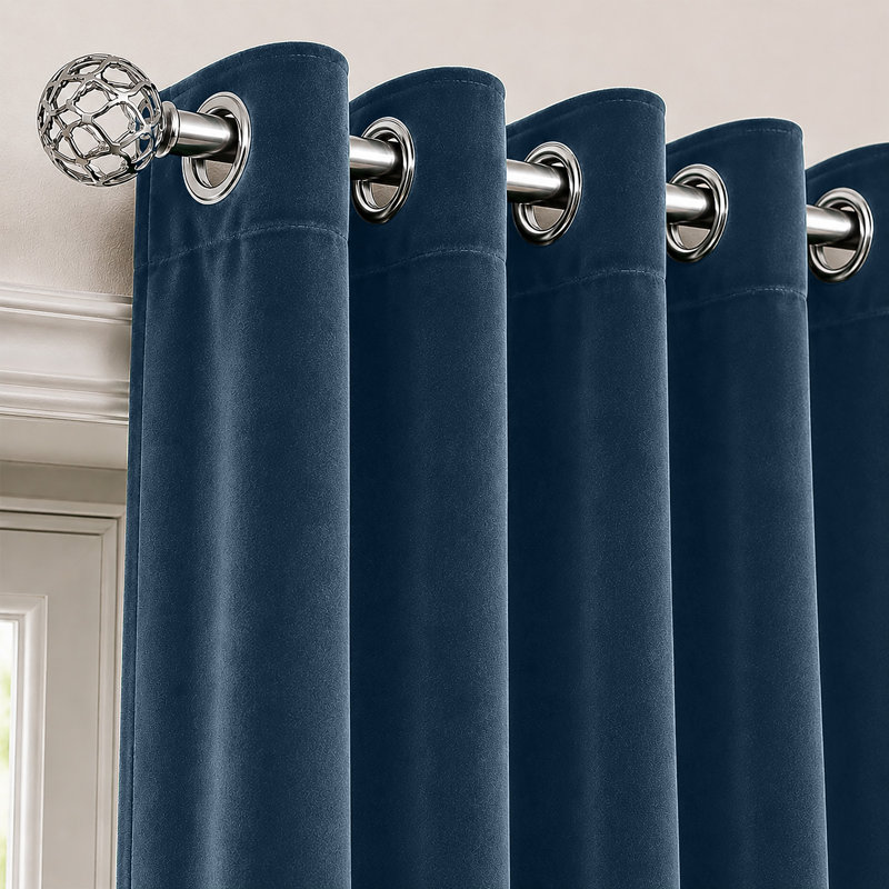 Single Curtain Panel, NAVY