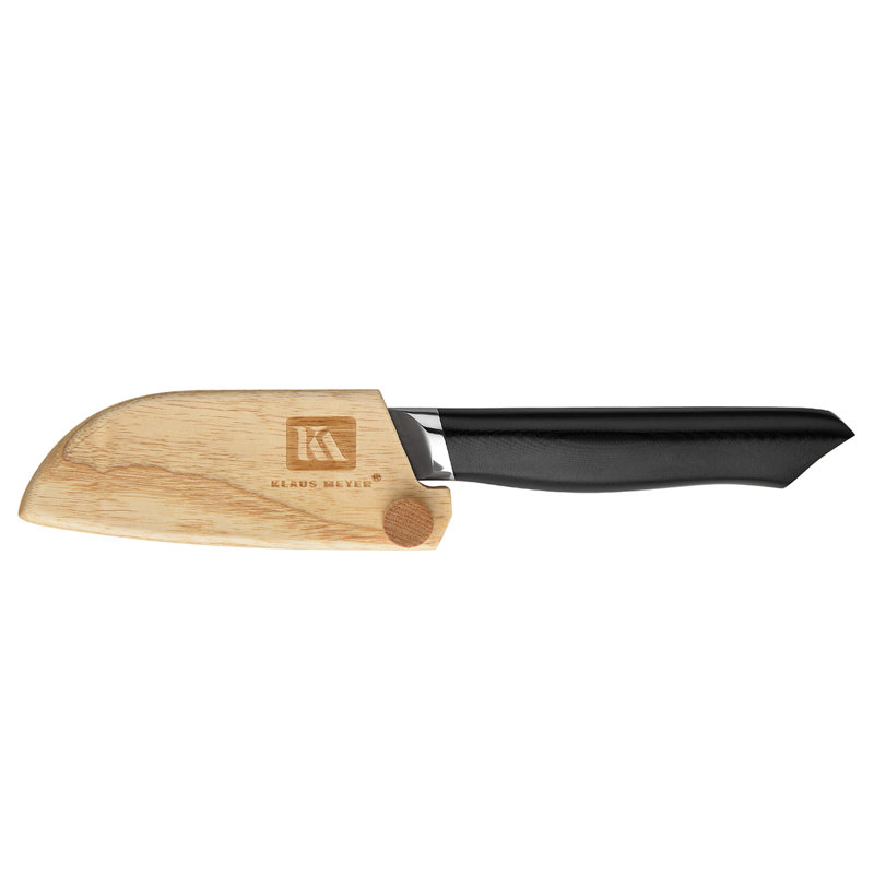 Couteau Santoku 3 po Klaus Meyer Helix (avec gaine en bois)