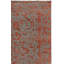 Rectangle Centennial Floral Hand-Knotted Cotton/Viscose Area Rug in Gray/Red-641275047