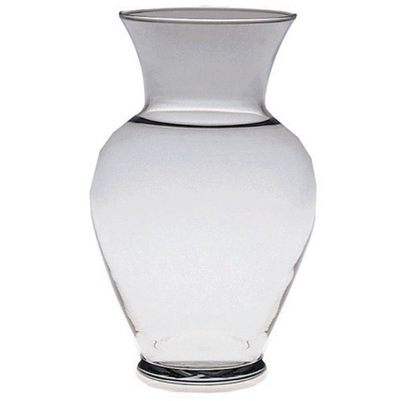 Vase de table en verre Icole, Transparent, H 9 po x l 4,5 po x P 4,5 po