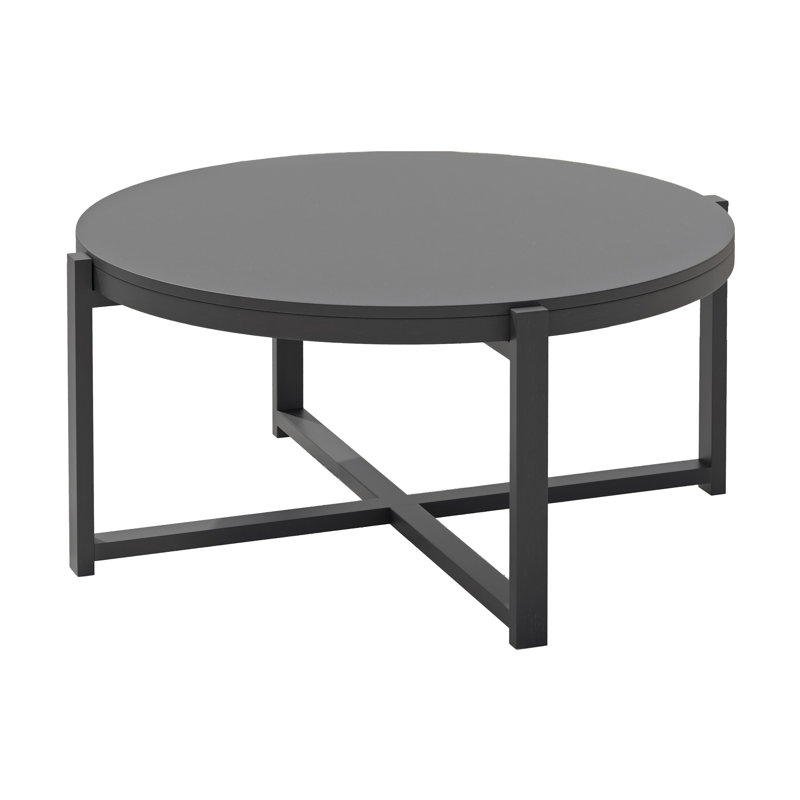 Table basse en bois massif, Gris