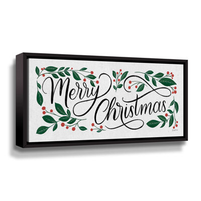 «Christmas Sayings I Crop», impression sur toile