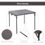 Rectangular Metal Outdoor Camping Table , 86cm cm W 86cm cm D