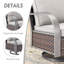 Ensemble de 2 chaises longues d'extérieur pivotantes en osier avec coussins Bobra-25185980