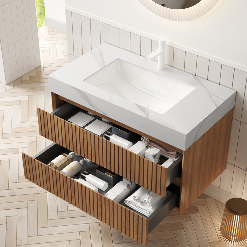 Meuble-lavabo moderne avec rangement