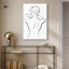 «Woman in Contour II», art mural minimaliste par Art Remedy-115074800-118590317-118590310