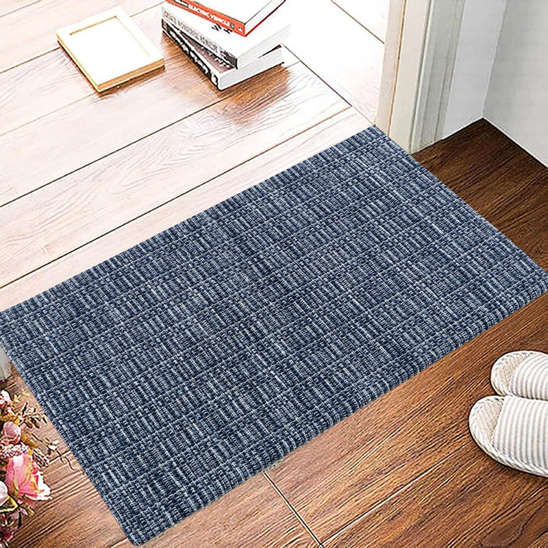 Woodcliff Water Resistant Anti-Fatigue Non-Skid Kitchen Mat, Blue