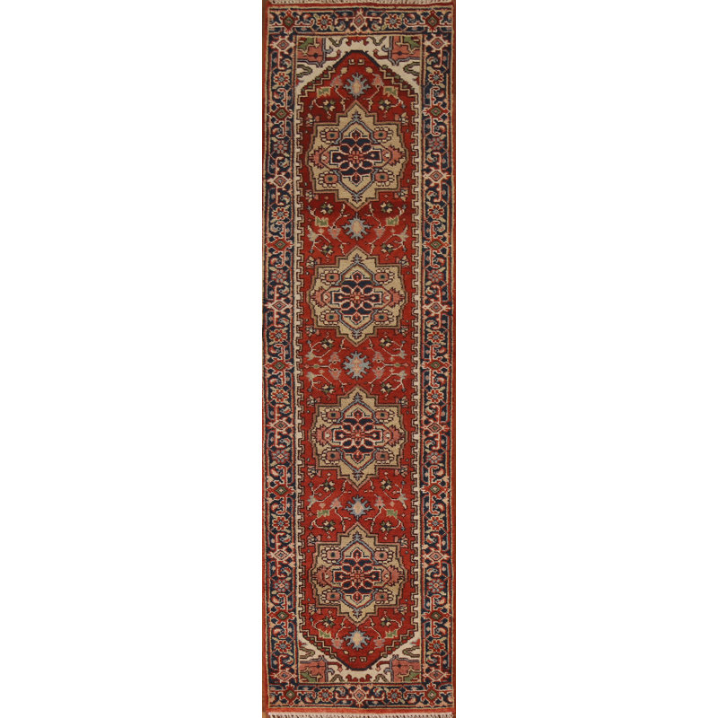 Tapis de couloir traditionnel fait à la main 3 x 10