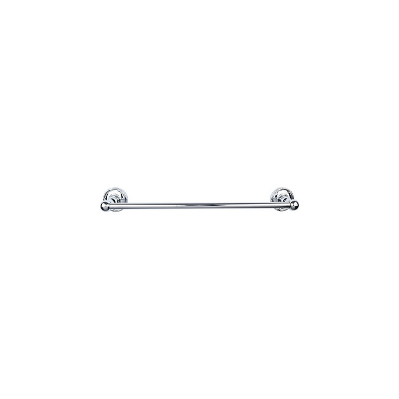 Edwardian Bath Single 20 1/2" Wall Mounted  Towel Bar, Polished Chrome