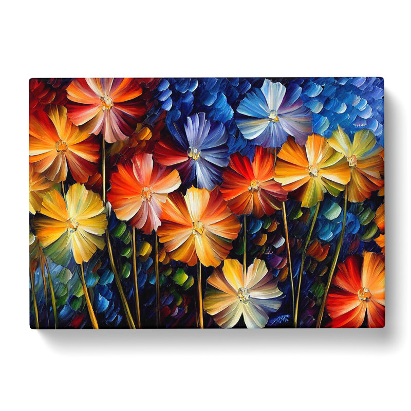 Assorted Flower Bouquet Vol.2 - Wrapped Canvas, 35cm H x 50cm W x 3cm D