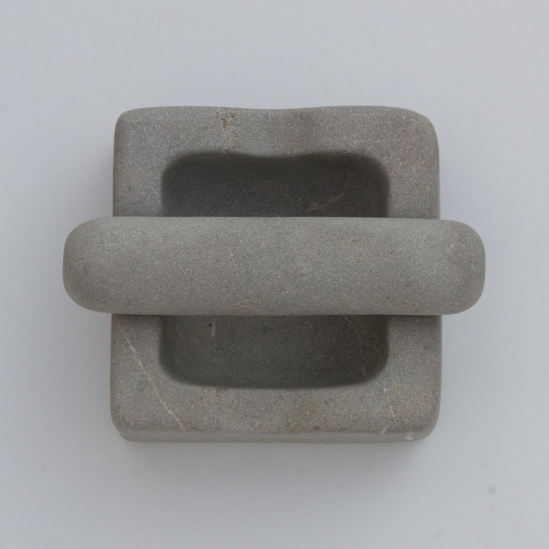 Marble Mortar And Pestle Set, Gray