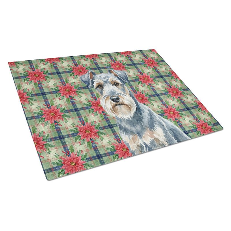 Planche à découper en verre Blue Lakeland Terrier, Bleu