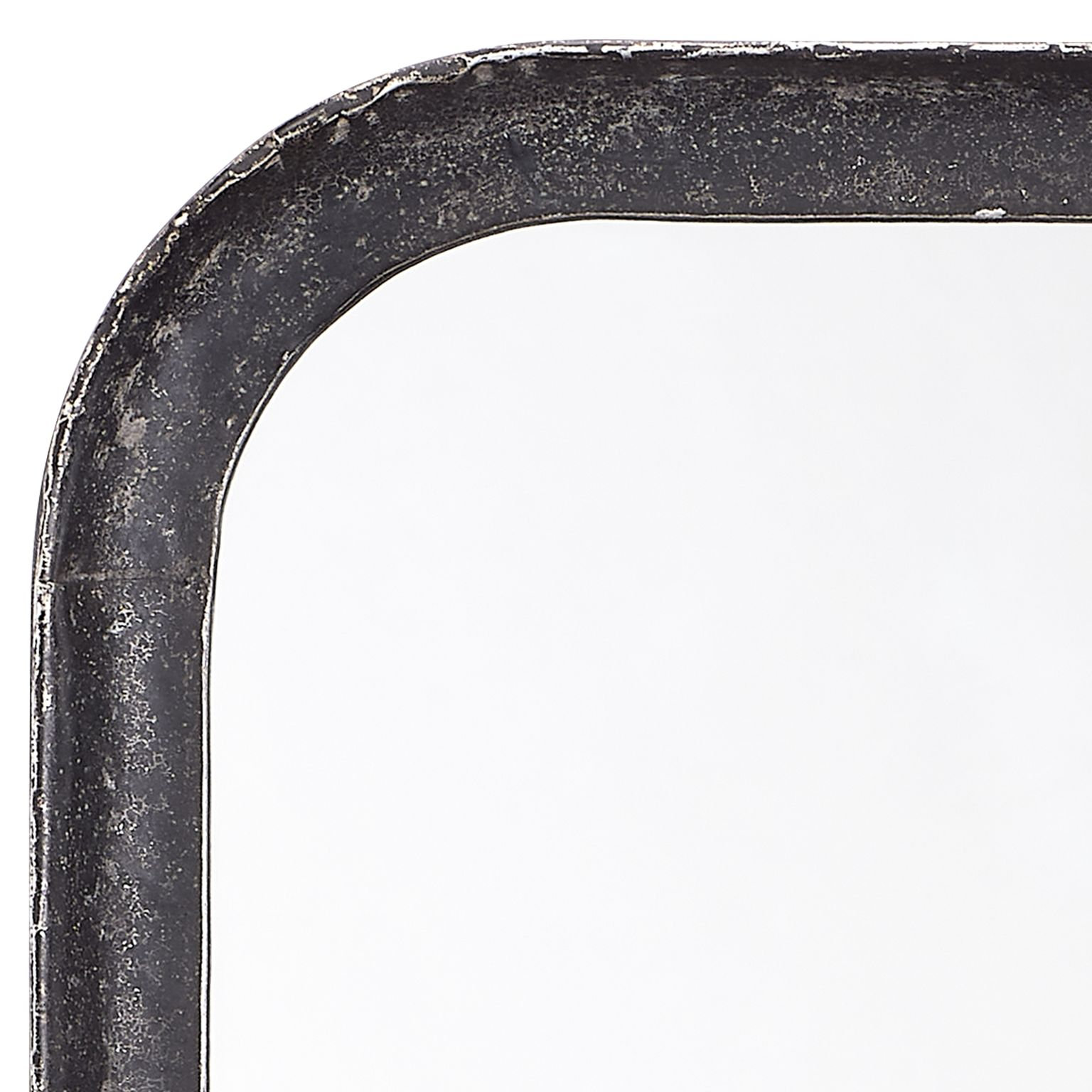 Full-Length Mirror, 35.5" x 15.75", Distressed Black