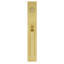 Viaggio Quadrato One-Piece Handleset With D Grip With Quadrato Rosette And Contempo Fluted Lever-1101790053-1101790052-1101790054