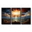Sunset Explosion Over The Hills - Landscape Mountains Wall Art Print Set-108316395-108316393