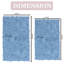 Tapis 100% coton lavable à la machine de la collection Bell Flower (ensemble de 2)-756968805-756968812