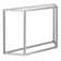 Levi Glass Top Console Table